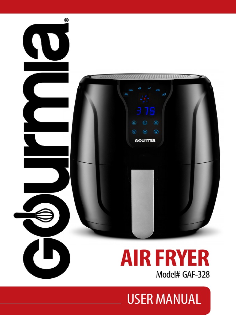 Gourmia GAF328 Digital Free Fry Air Fryer PDF French Fries Ac
