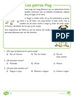 Comprensión Lectora Perros Pug TEXTO INSTRUCTIVOS