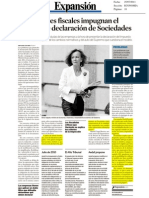 Los asesores fiscales impugnan el modelo de declaración de Sociedades - 25/07/2011 - Expansión - Sala & Serra Abogados