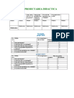 2.1. Proiectarea Didactica - Exemple