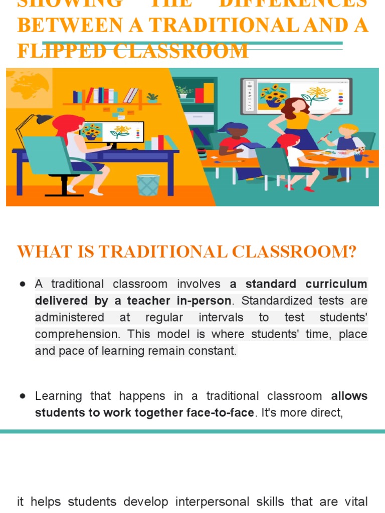 Showing The Differences Between A Traditional and A Flipped Classroom PDF