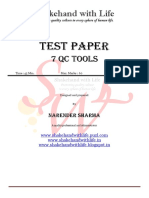 Test Paper 7 QC Tools