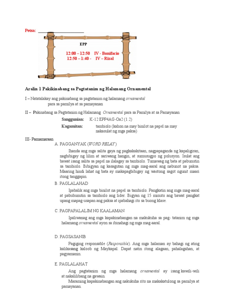 DLP in EPP AGRICULTURE PDF