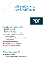 Method Development, Validation Verification