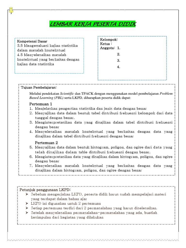 LKPD Statistik | PDF