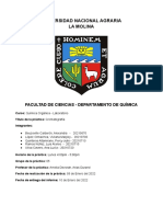 Informe Cromatografía