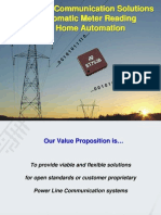 Power Line Communication Solutions For Automatic Meter Reading and Home Automation