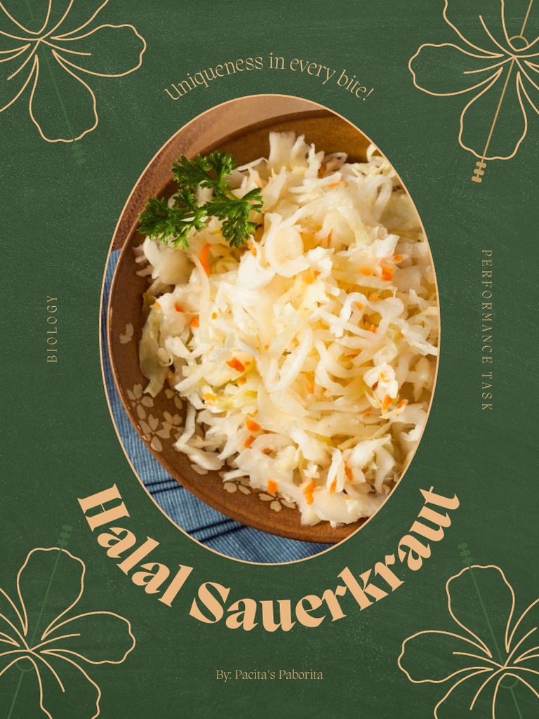 Halal Sauerkraut Handbook PDF Lactobacillus Probiotic