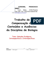 Capa Do Trabalho de Compensação de Ausencias