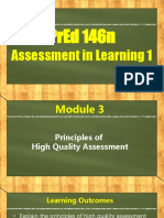 Lesson 3.2 Principles of High Quality Assessment (For Posting)