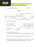 Affidavit Duplicate Doc