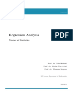 Linear Models Regression Analysis Course Notes 2020 - 2021