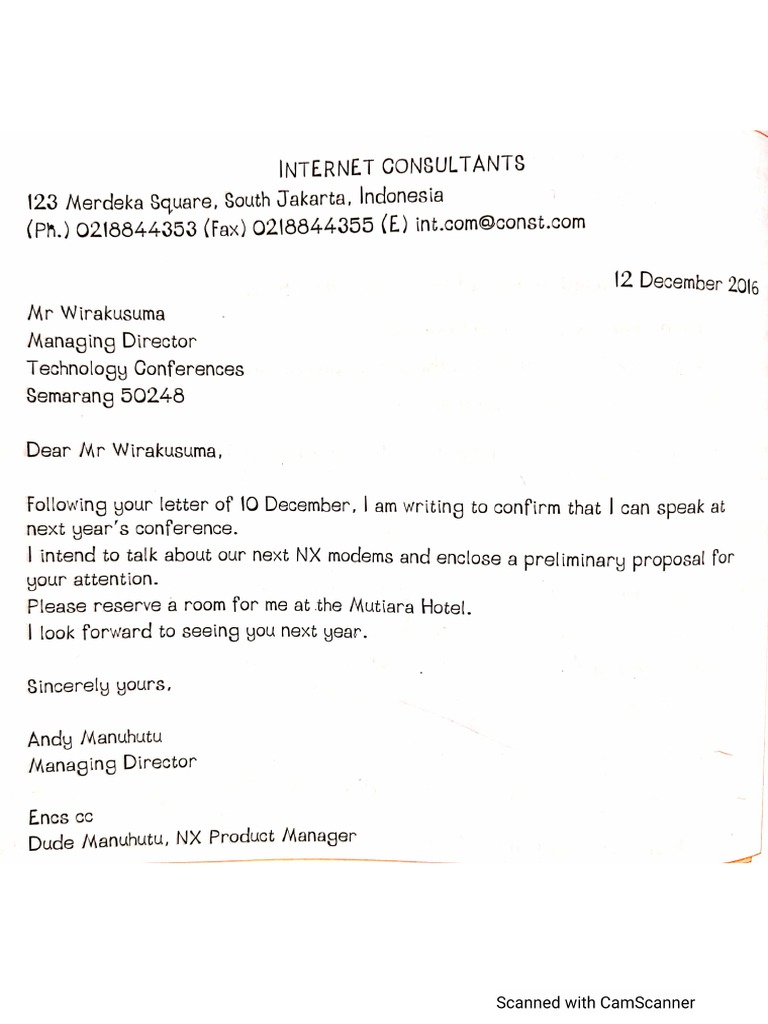 Business Letter | PDF