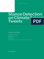 Hertie School Thesis on Stance Detection of Climate Science Tweets