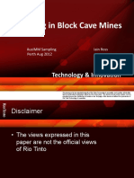 2012 Sampling in Block Cave Mines - Ross