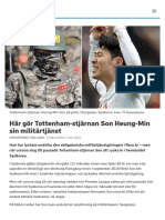 Här Gör Tottenham-Stjärnan Son Heung-Min Sin Militärtjänst - SVT Sport