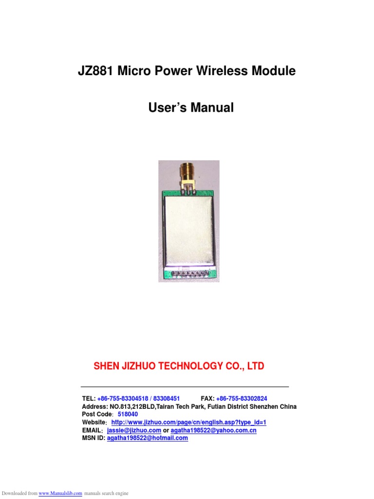 JZ 881 | PDF