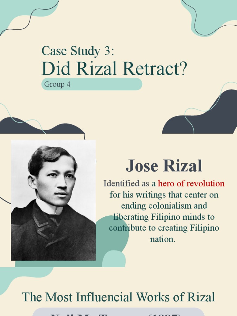 case study 3 did rizal retract pdf