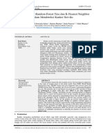 Analisa Metode Random Forest Tree Dan K-Nearest Neighbor Dalam Mendeteksi Kanker Serviks