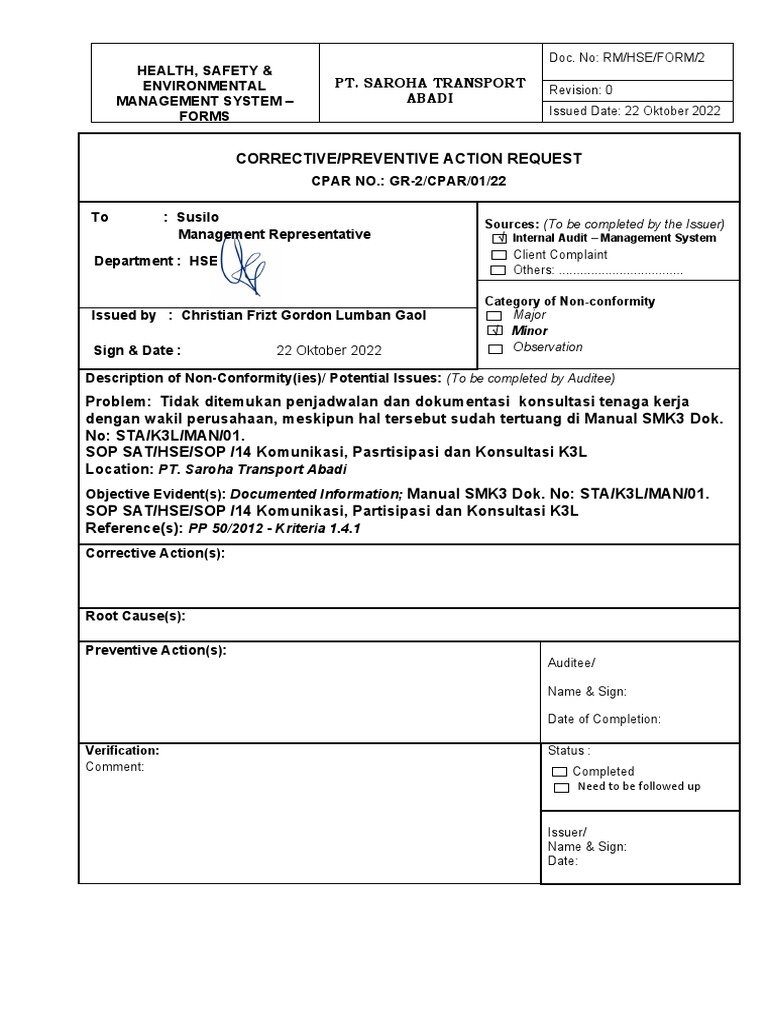 3.6.2 Cpar | PDF | Audit | Risk Management