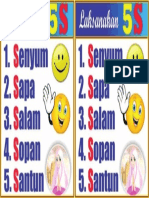 5S (Salam Sapa Senyum Sopan Dan Santun)