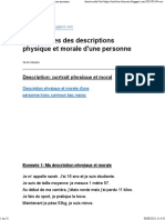 44 Exemples Des Descriptions Physique Et Morale D'une Personne