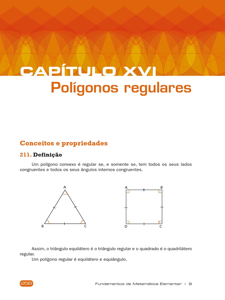 Propriedades dos Polígonos Regulares | PDF