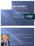 Philip Kotler's Session With Business Students @Indoor Stadium