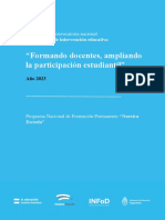 Formando Docentes, Ampliando La Participación Estudiantil