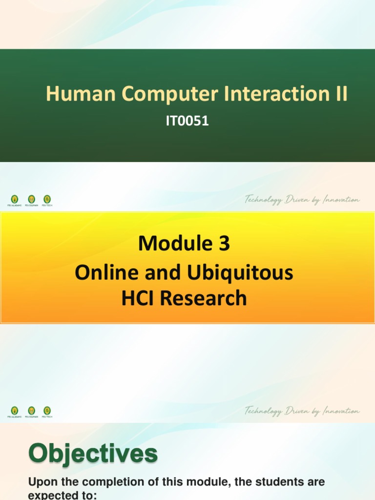 Online and Ubiquitous HCI Research | PDF