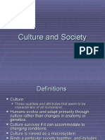 Culture and Society: Exploring Definitions, Nature, and Unique Aspects