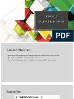 Lesson 2.3 Valence Electrons