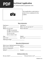 Boyfriend Application