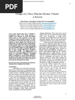 Design of A Three Wheeler Electric Vehicle A Review