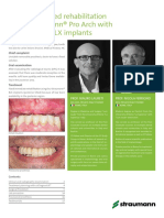 Immediate Fixed Rehabilitation Using Straumann® Pro Arch With Straumann® BLX Implant