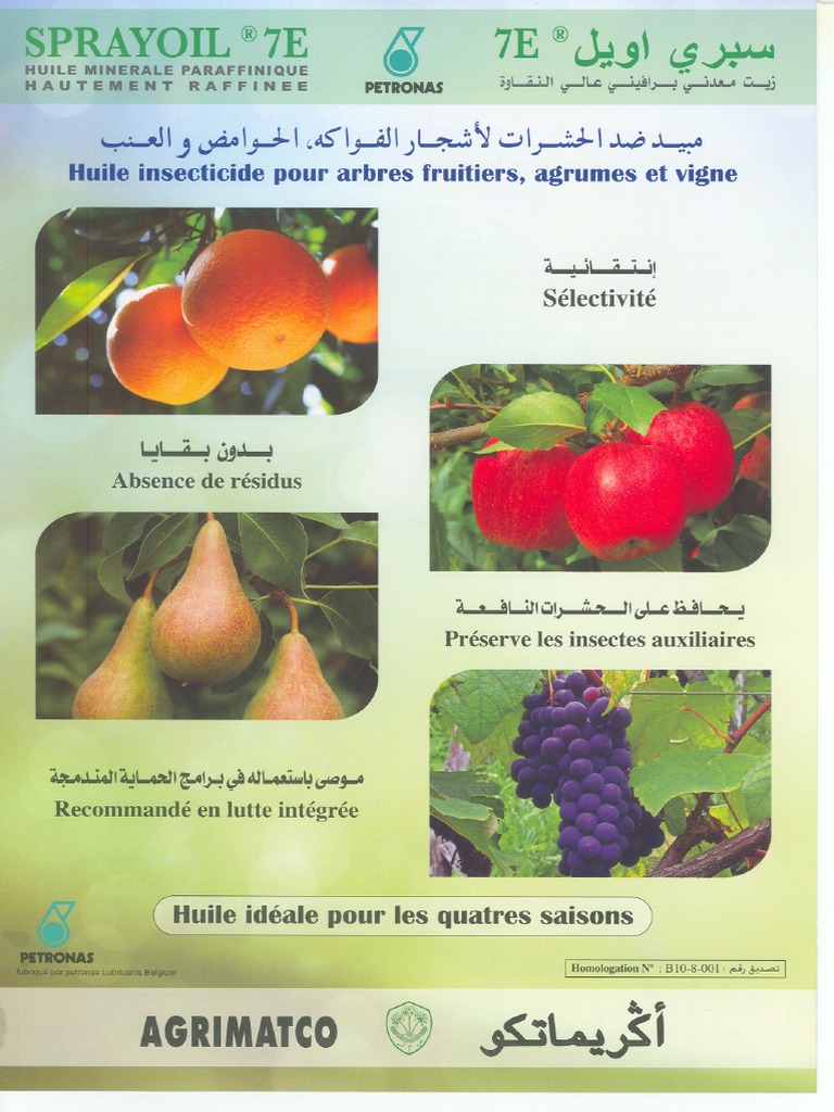 Huile insecticide pour arbres fruitiers PDF Hexapodes Organisme — free download