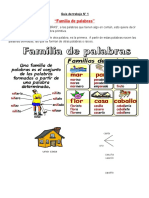 Familia de Palabras GUIA N 1