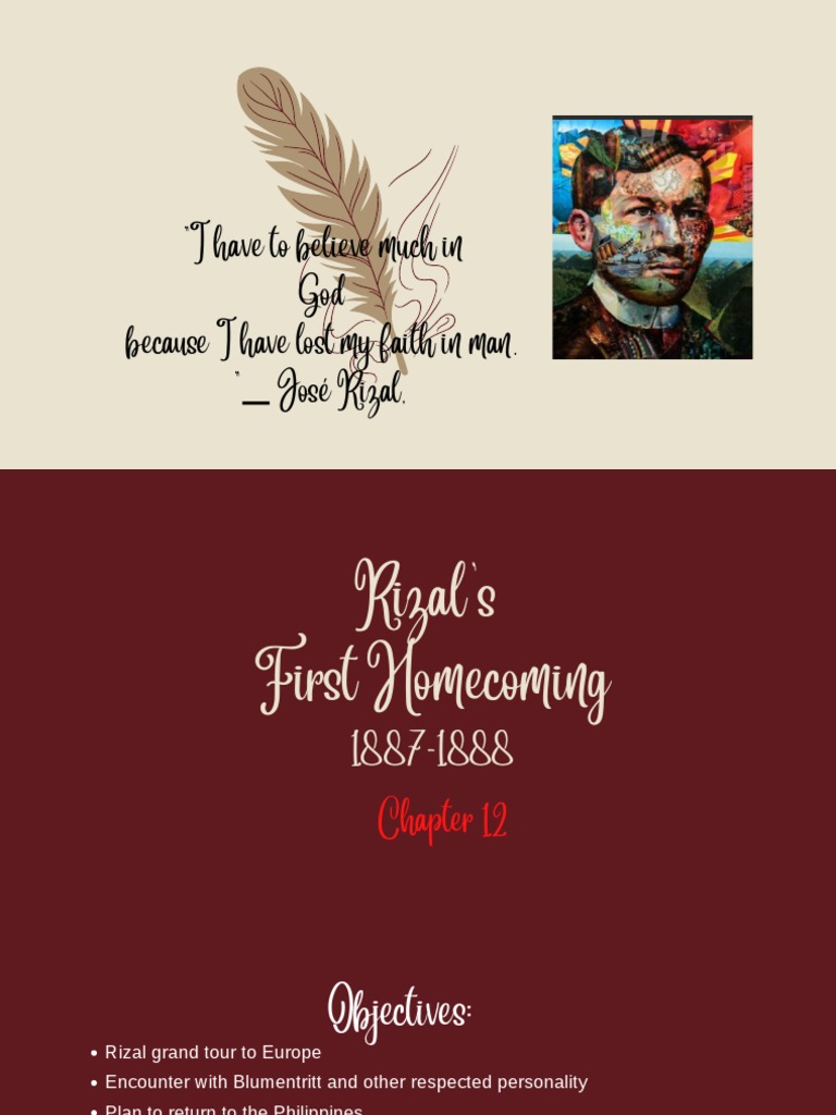 Rizal First Homecoming Chapter 12 Final | PDF | Rome
