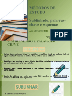 M. de Estudo - Sublinhado, P.Chave e Esquemas