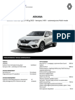 Arkana: Techno E-Tech Full Hybrid 145 g.2022 - Benzyna / HEV - Automatyczna Multi-Mode