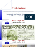 Drept Electoral - Comunism 1945-1989