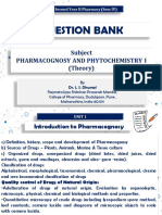 Question Bank SPPU Pharmacognosy Phytochemistry 1 Unit 1