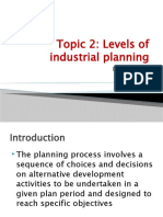 Levels of Industrial Planning