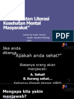 Meningkatkan Literasi Kesehatan Jiwa