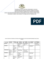 Revised - First Semester Timetable Bwiru Campus