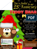 25th Anniversary Teddy Bear Picnic Flyer