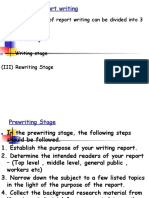 Steps in Report Writing