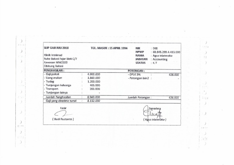 Slip Gaji PDF