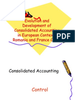 Evolution and Development of Consolidated Accounting in European
