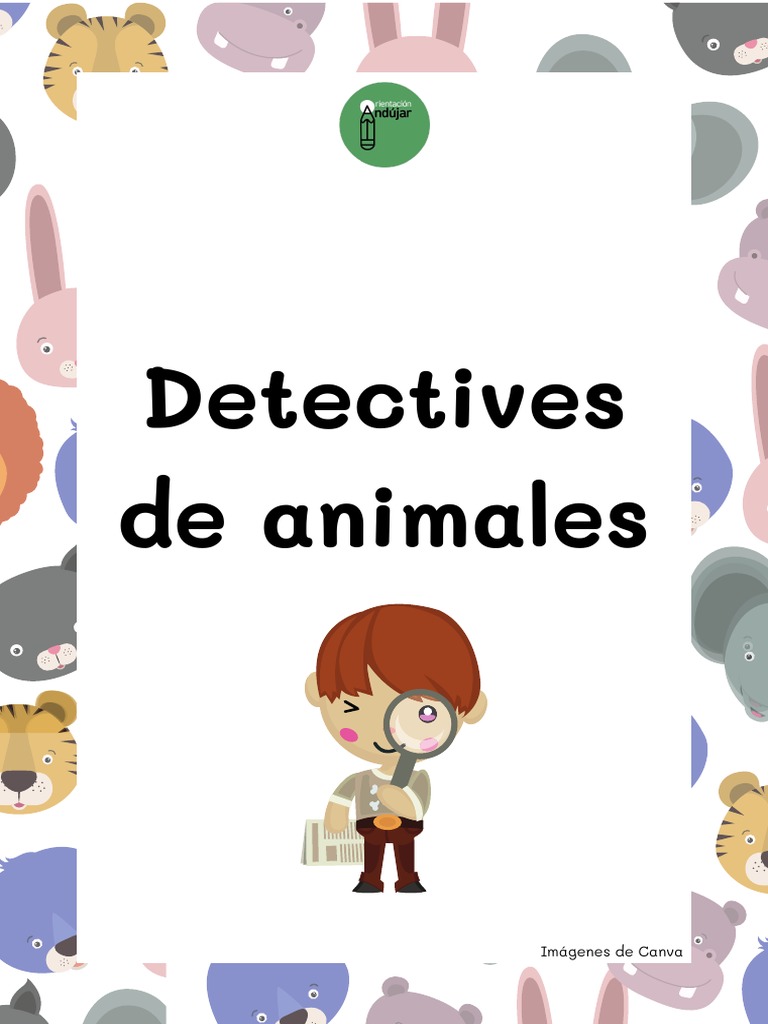 detectives-de-animales-para-colorear-pdf